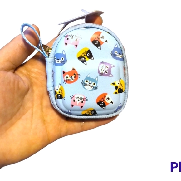 🍡3$30🍡NWT Cartoon Cat Earphone Headphone Small Case - Picture 5 of 13